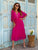 Magenta Desert Pearl Pure Silk Dress