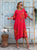 Fiori di Toscana Viscose Midi Dress - Rosso