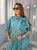 Teal Fleur Cotton Co-ord Set