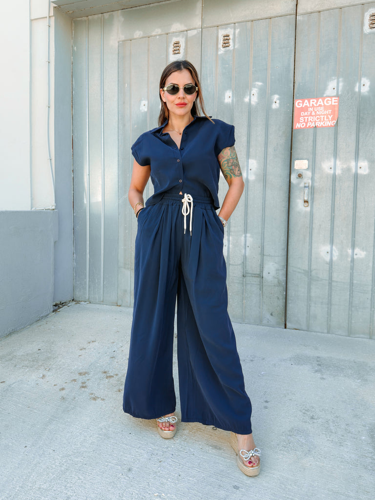 Navy Mija Co-ord Set