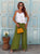 Bianca Verde Meadow Silk Embroidered Co-ord