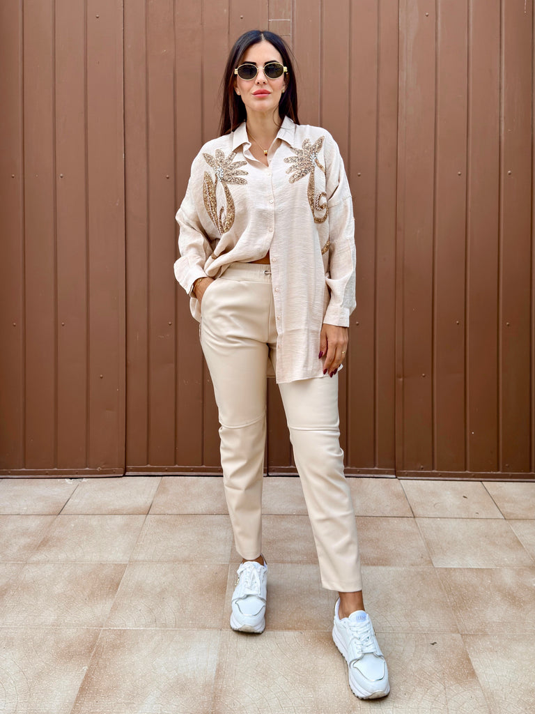 Panna Aria Leather Trousers
