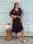 Serena Viscose Swing Dress - Mocha