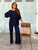 Navy Lara Viscose Knit Set