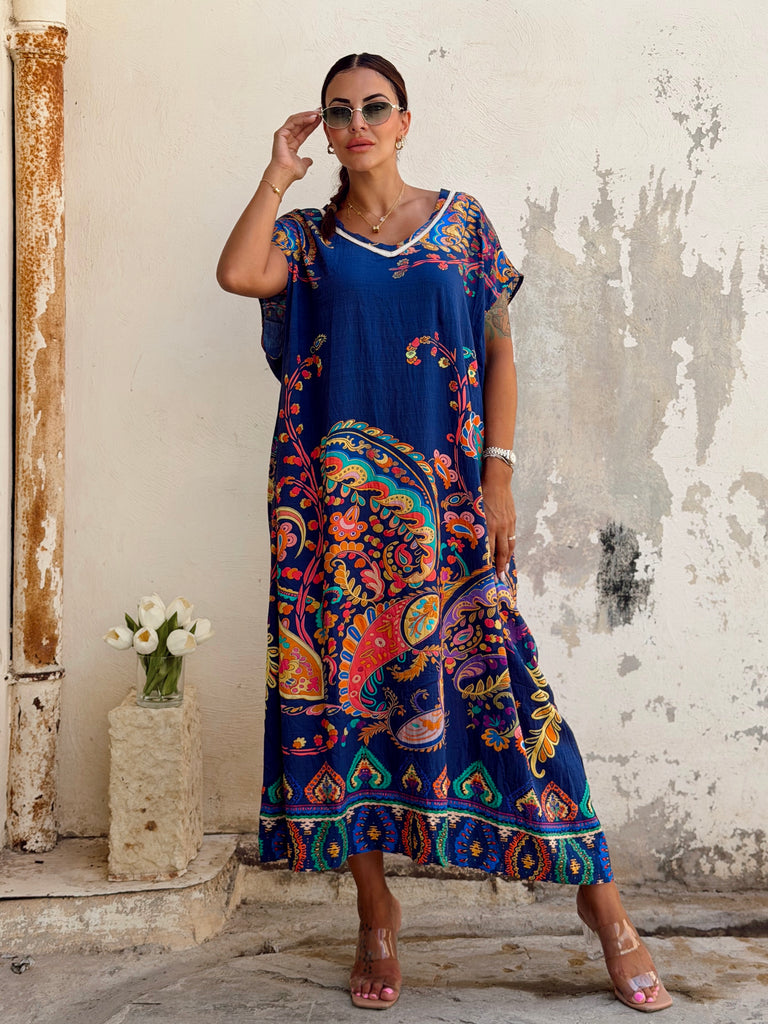 The Amara Paisley Maxi Dress - Love my Body