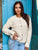 Bijou Novelty Button Cardigan - Cream