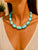 Laguna Aqua stone Statement Necklace
