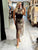 Olive and Beige Mesh Dress