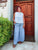 White Pure Linen cowl neck top