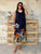 Midnight Lily Pure Silk Maxi Dress