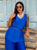 The Riviera Cobalt Blue Pure Silk Co-Ord