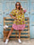 Olive Mosaic Shirt Dress