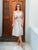 Beige Strappy Midi Dress
