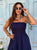 Navy Amara Bandeau Jumpsuit