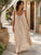The Isadora Pure Silk Sequins Strap Maxi - Beige