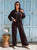 Clémence Check Detail Co-ord Tracksuit - Black