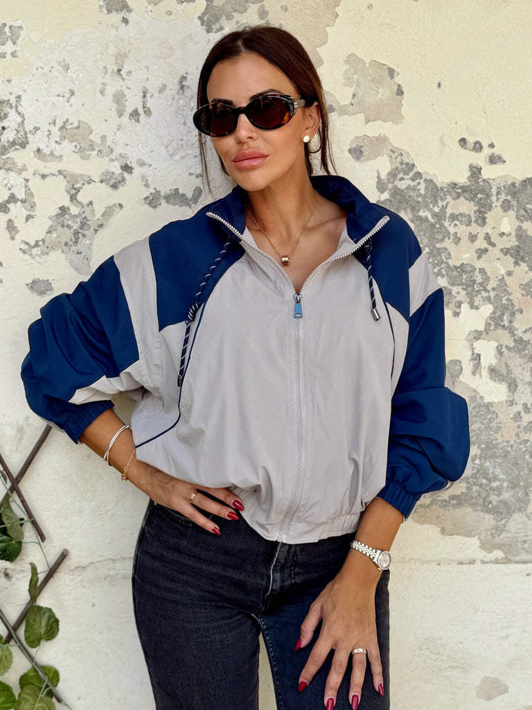 Le Marais Sport Jacket / Navy & Grey
