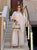 Beige Pure Silk Trousers