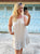 Stone Cotton Linen Day Dress