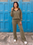 The Aspen Khaki Luxe Tracksuit - Bougie Collection