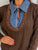Oriane Jewel Trim Denim Collar Knit - Brown
