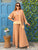 Caramel Luxe Linen & Silk Satin Trim Co-ord