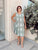 Olive Baroque Shift Dress
