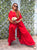 Rouge Cascade Silk Satin Co-ord