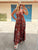 Sienna Bloom Silky Satin Maxi
