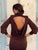 Solène Open-Back Mini Dress - Mocha