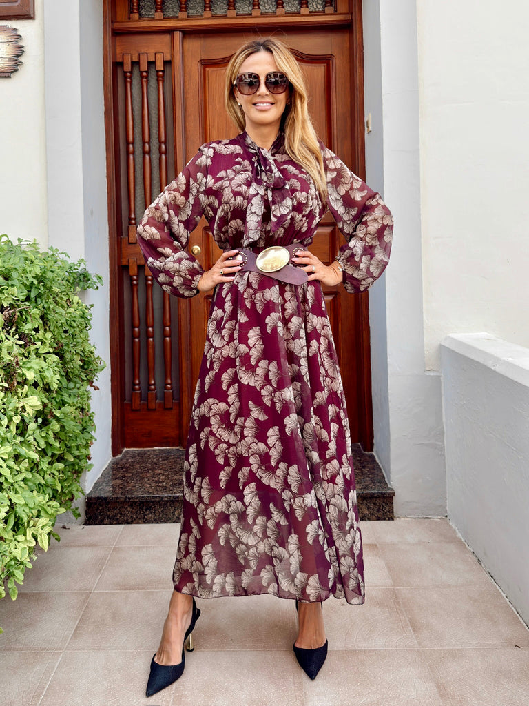 Emilia Chiffon Midi Dress