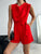 Red Playsuit