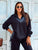 The Vendôme Denim Look Contrast Tracksuit - Plus Size