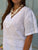 White Crochet Pure Linen Co-Ord Set