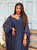 Pure Silk Kaftan – Midnight Blue