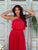 Red Ecliose Flow Jumpsuit
