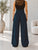 The Maëlle High-Waisted Palazzo Joggers - Navy Blue