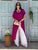 Bougainvillea Drift Silky Satin Top
