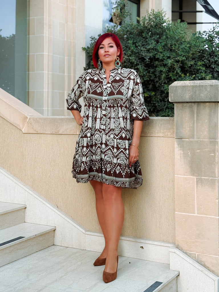 Mocha Liv Shirt Dress
