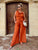 Burnt Orange Gold Knot Set