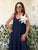 Navy Bloom Palazzo Jumpsuit