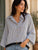 The Alessia Pin Stripe Statement Shirt - Bougie Collection