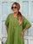 Fleur de Lin Pure Linen Maxi Dress - Verde
