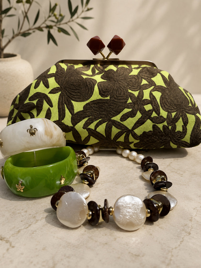 Verde Fiorenza Clutch Bag