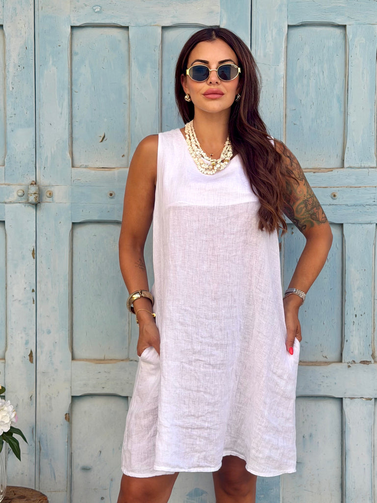 Serena Pure Linen Dress