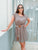 Taupe Mini Belted Dress