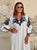 La Dolce Vita Embroidered Linen Dress