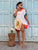The White Capri Bloom Oversized Viscose Shirt Dress - Love my Body