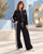 Rivoli Wide-Leg Oversized Tracksuit - Black