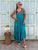 Elara Viscose Maxi Dress - Sea Green
